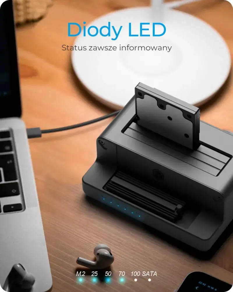 "Raidsonic Icy Box" IB-2914MSCL-C31 M.2 NVMe SSD ir 2,5'' / 3,5'' SATA SSD / HDD prijungimo ir klonavimo stotelė