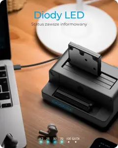 "Raidsonic Icy Box" IB-2914MSCL-C31 M.2 NVMe SSD ir 2,5'' / 3,5'' SATA SSD / HDD prijungimo ir klonavimo stotelė