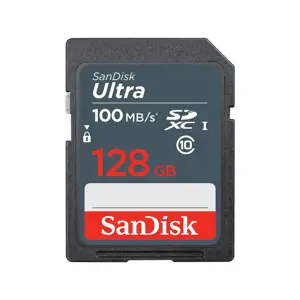 SANDISK Ultra 128GB SDHC atminties kortelė 100MB/s, 10 klasės UHS-I
