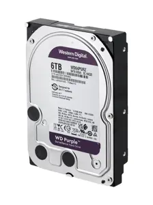 WD Purple 6TB SATA 3,5 colių vidinis kietasis diskas 256 MB spartinančiosios atminties
