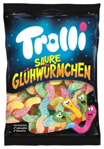 TROLLI guminukai rūgštūs kirminai, 200g