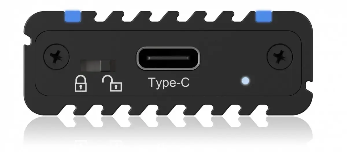 ICY BOX IB-1824ML-C31 USB Type-C korpusas M.2 NVMe SSD - su RGB apšvietimu