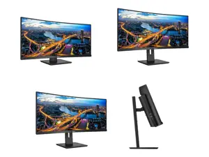 Monitorius Philips B Line 346B1C/00, 86.4 cm (34"), 3440 x 1440 pixels, Quad HD, LCD, 4 ms, Black