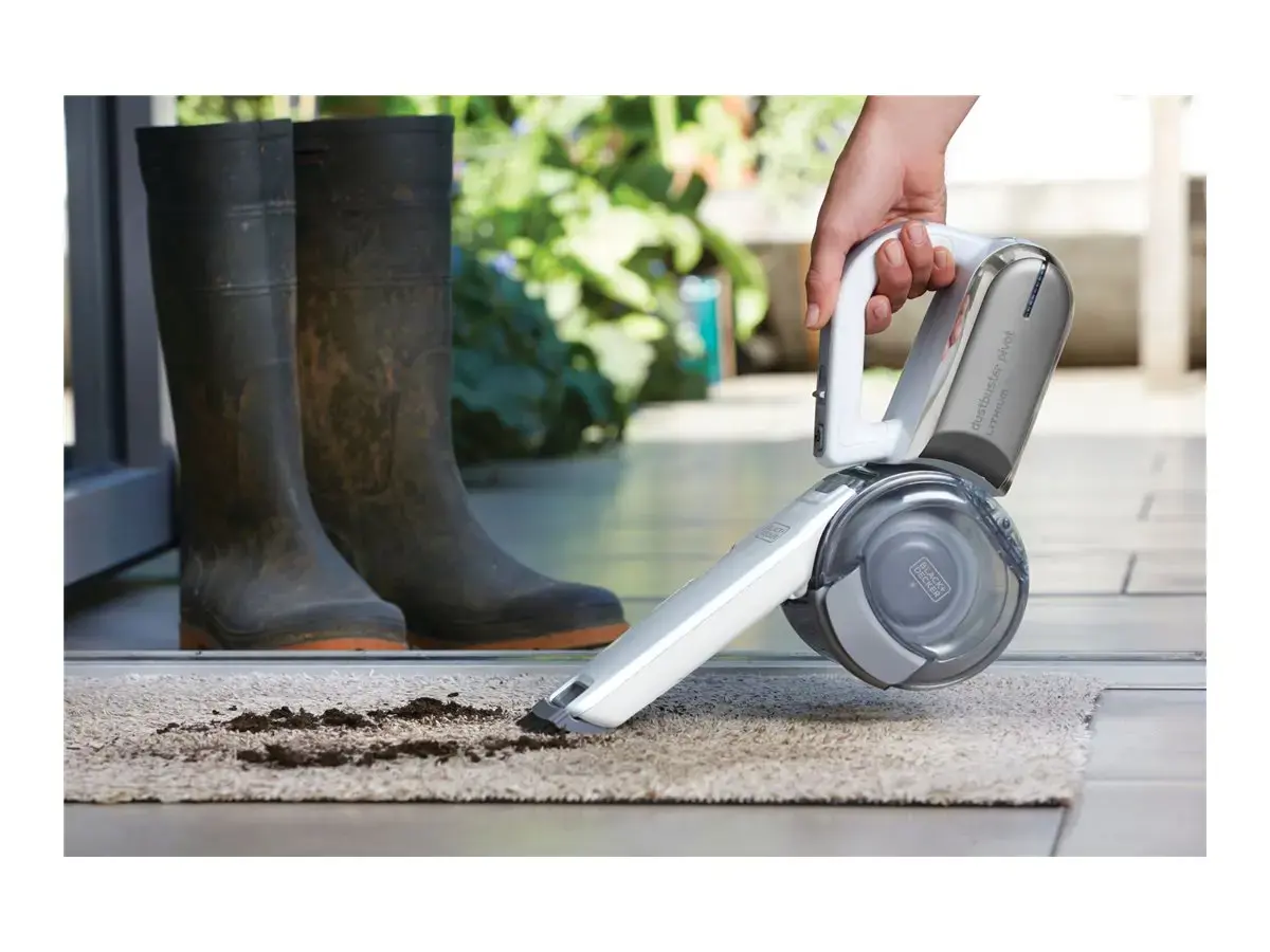 "Black &amp; Decker" PV1820L rankinis dulkių siurblys "Chrome" be maišelio