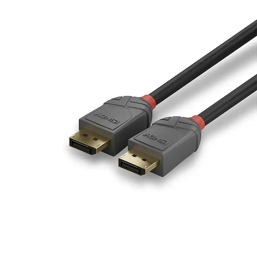 "Lindy" 2 m "DisplayPort 1.4" kabelis, "Anthra Line", 2 m, "DisplayPort", "DisplayPort", vyriškas, vyriškas, 7680 x 4320 taškų
