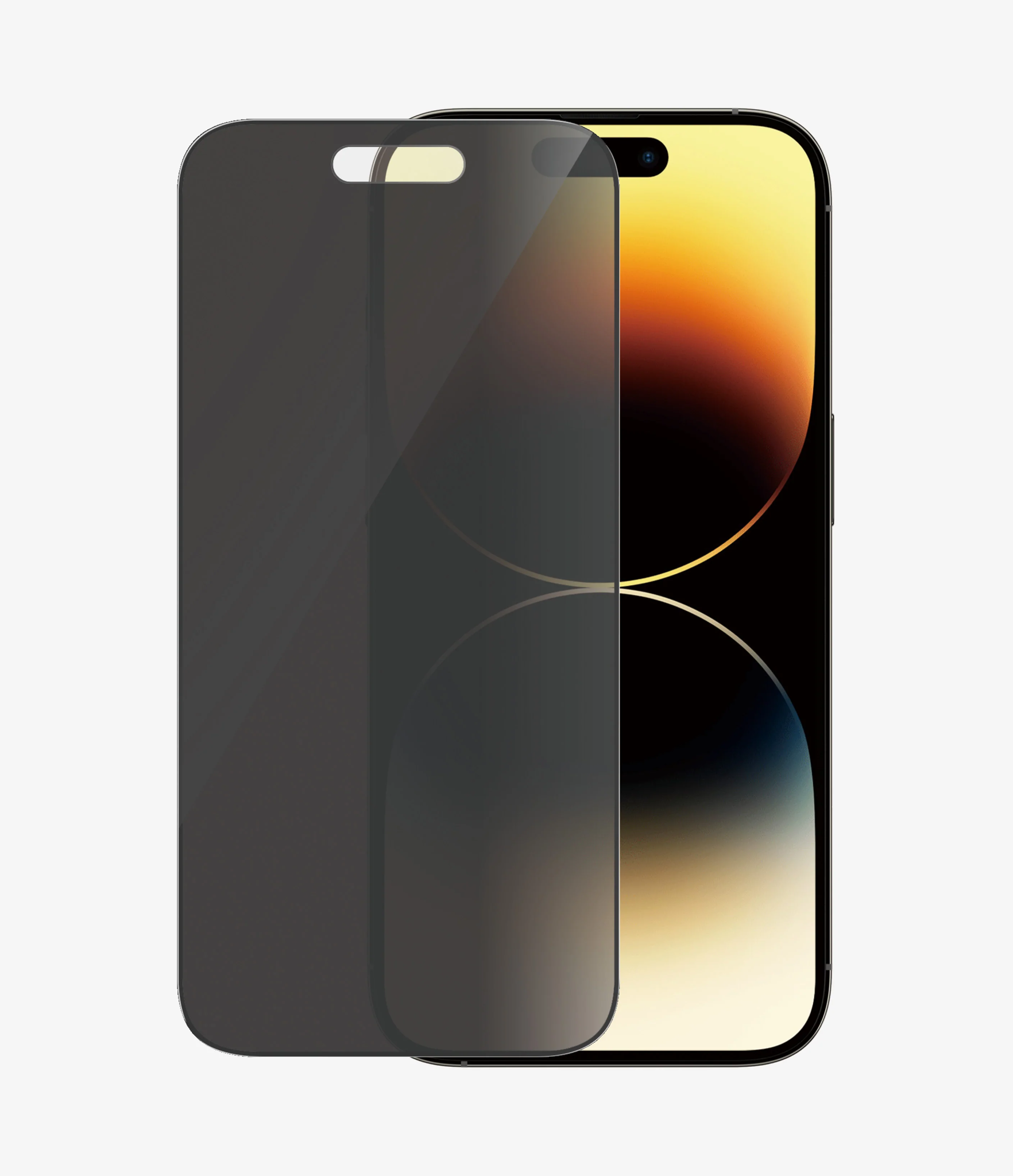 "PanzerGlass iPhone 2022" 6.1 Pro UWF wA Privacy AB, pavyzdys