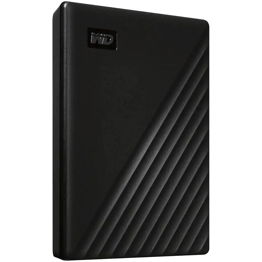 "WD My Passport" 1 TB nešiojamasis kietasis diskas USB3.0 USB2.0 suderinamas su USB2.0, juodas Mažmeninė prekyba
