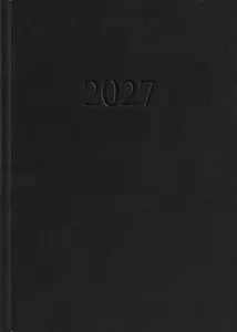 Darbo knyga MANAGER Day 2027, A5, PVC, juoda