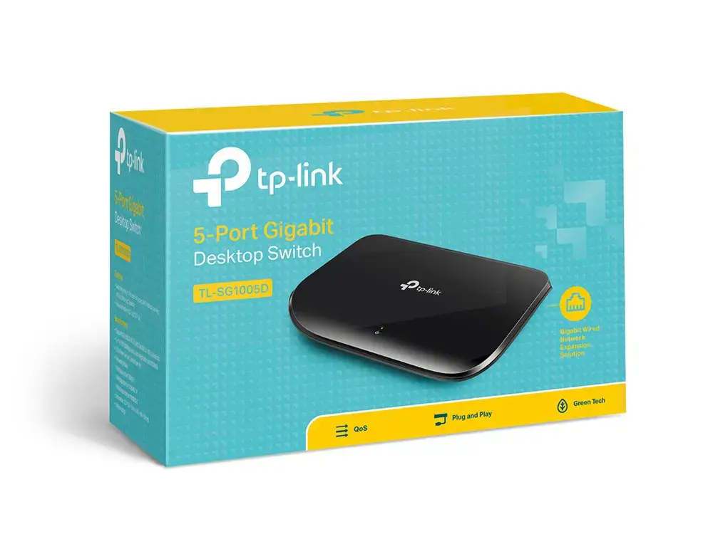 Stalinis komutatorius TP-Link TL-SG1005D 5P Gigabit Plastic