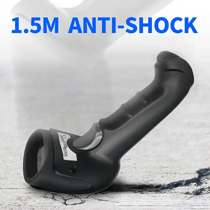 QOLTEC 50868 Brūkšninių kodų skaitytuvas 1D 2D juodas