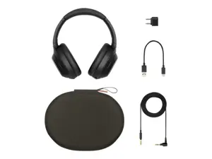 "Sony" WH-1000XM4, belaidės, 4 - 40000 Hz, skambučiai / muzika, 254 g, ausinės, juodos spalvos