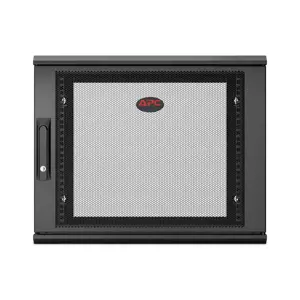 APC NetShelter WX 9U viengubo atlenkiamo sieninio montavimo korpusas 600 mm gylio, sieninė spinta, 9U, 90 kg, juoda