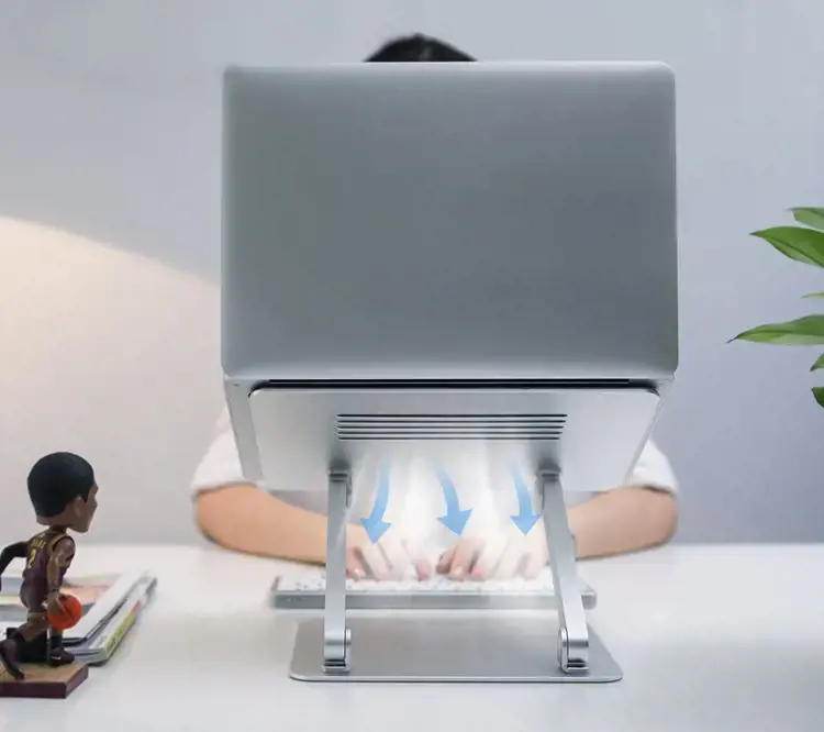 "Nillkin ProDesk" sulankstomas stovas "MacBook" nešiojamajam kompiuteriui pilkos spalvos