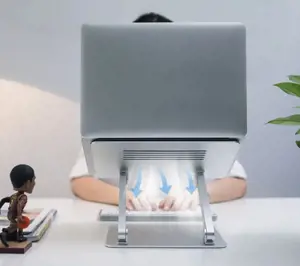 "Nillkin ProDesk" sulankstomas stovas "MacBook" nešiojamajam kompiuteriui pilkos spalvos