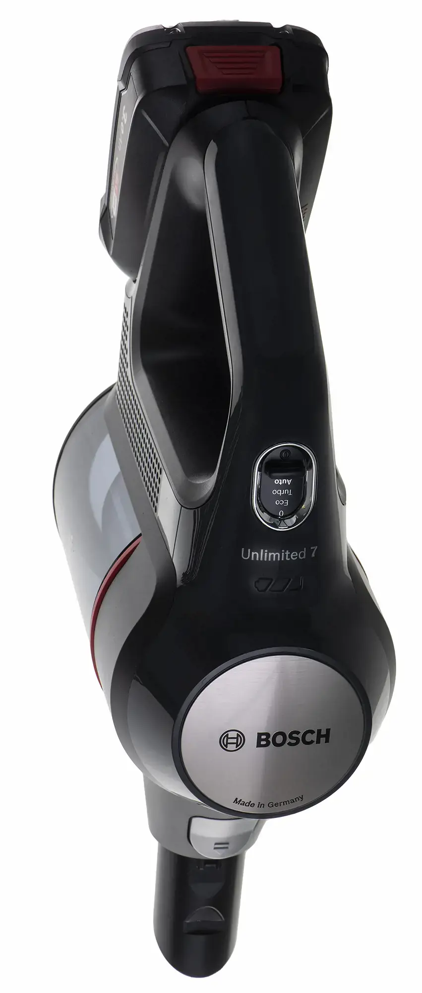 "Bosch" BBS712A, Be maišelio, Juodas, Nerūdijantis plienas, 0,3 l, Sausas, Plikos grindys, Kilimas, Kietos grindys, Laiptų pakopos, Minkštimas, Akumuliatoriaus lygis