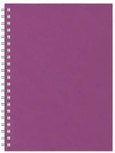 Kalendorius - užrašinė TIMER, su spirale, be datų, 140 x 184 mm, 224 lapai, taškeliais, kartoniniu viršeliu, rožinė