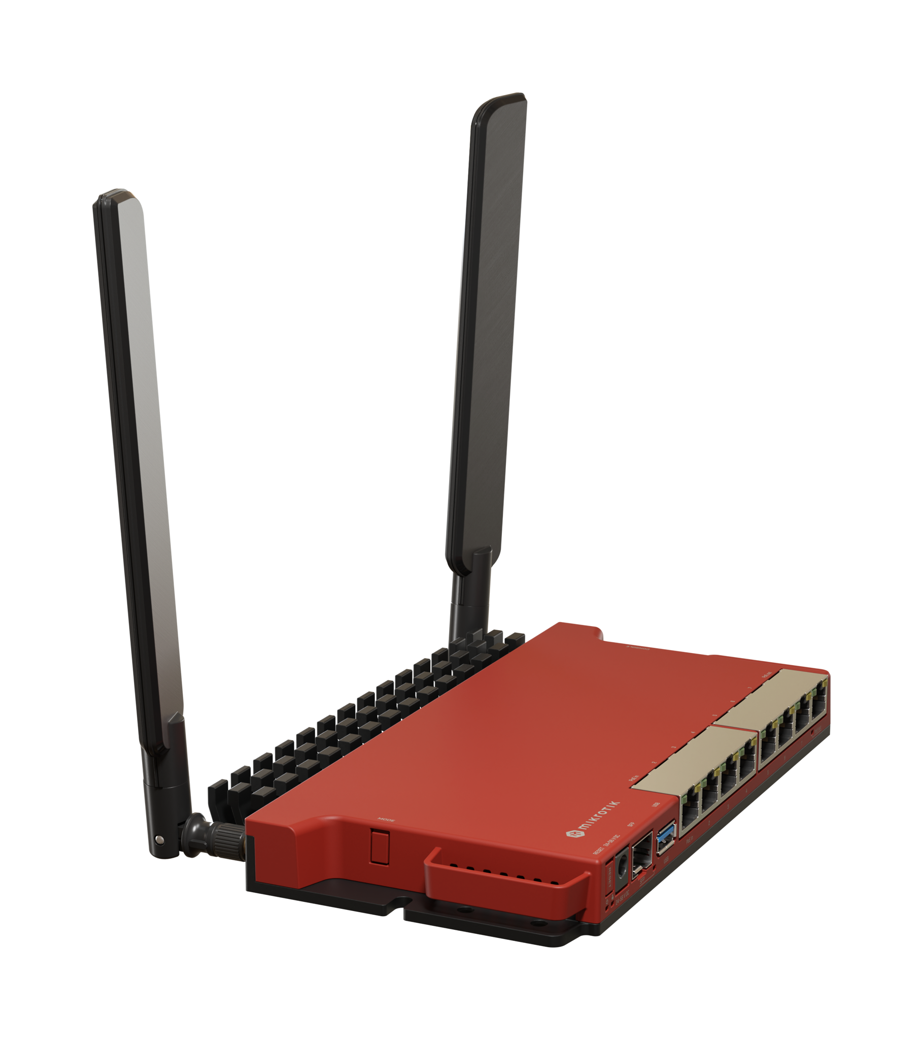 MikroTik maršrutizatorius L009UiGS-2HaxD-IN 802.11ax, 10/100/1000 Mbps, Ethernet LAN (RJ-45) prievadai 8, išorinės antenos tipas, 1x USB 3.0 A tipo