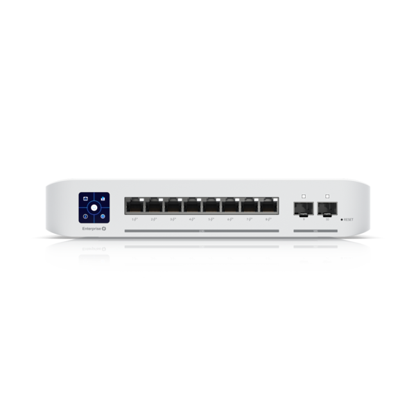 UBIQUITI USW-ENTERPRISE-8-POE UNIFI SWITCH 8x 2.5GB/S RJ45 POE+ 2x 10GB/S SFP+ TOUCHSCREEN IŠ VISO 120W