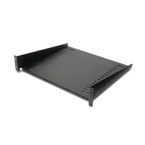 APC AR8105BLK, Rack shelf, Black, Metal, 2U, REACH, DC