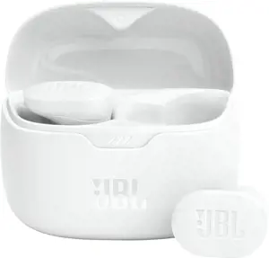 JBL belaidės ausinės "Tune Buds", baltos spalvos