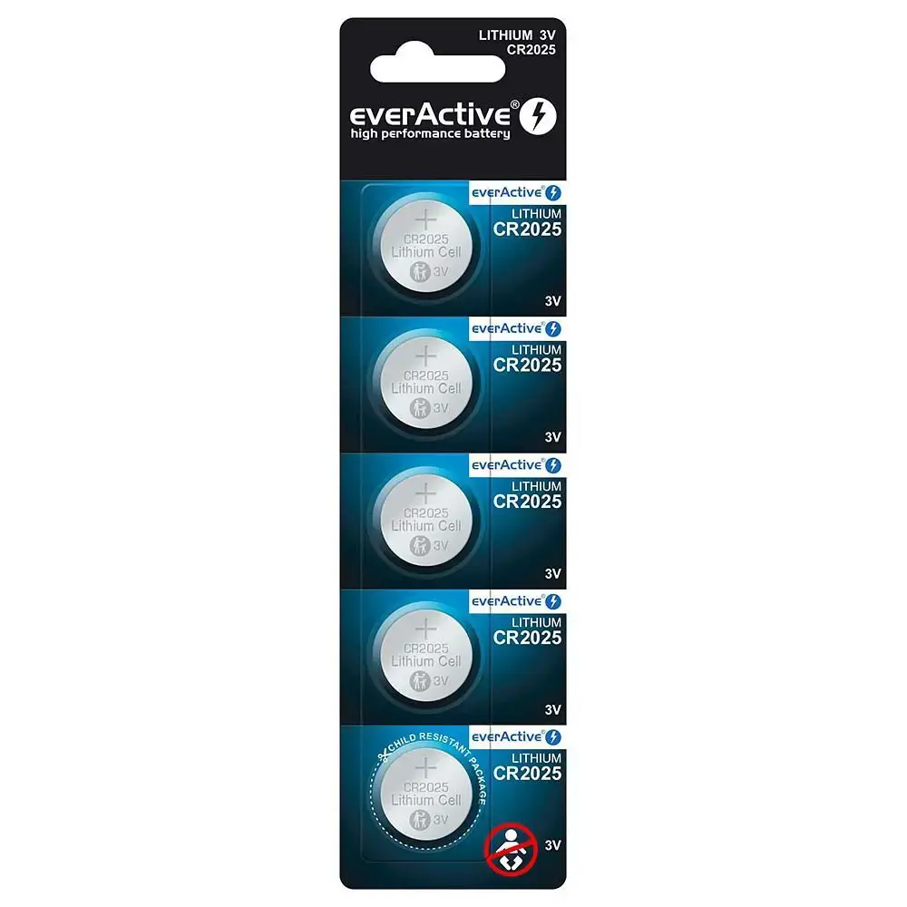 everActive CR2025-5BB Blister Pack 5pcs.