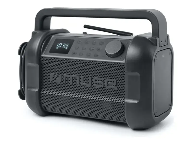 "Muse M-928 FB" radijo garsiakalbis darbo vietoje, juodas