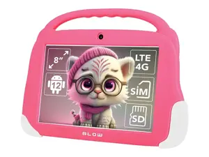 Planšetinis kompiuteris vaikamsTAB8 4G BLOW 4/64GB rožinės spalvos + dėklas