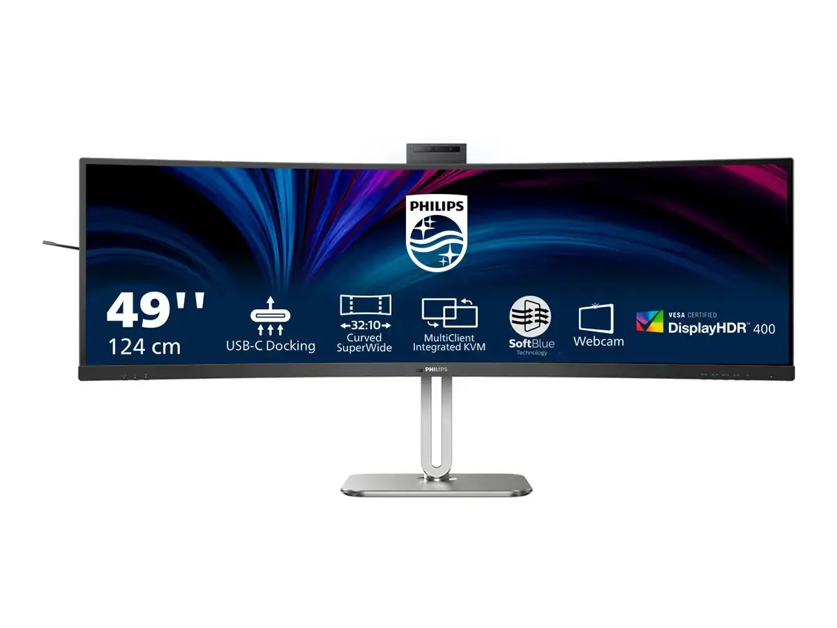 Philips 49B2U6900CH/00, 124 cm (48.8"), 5120 x 1440 pixels, Dual QHD, LCD, 4 ms, Black