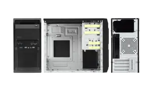Chieftec LT-01B-350GPB, Mini Tower, PC, Black, Mini-ATX, SECC, 14 cm