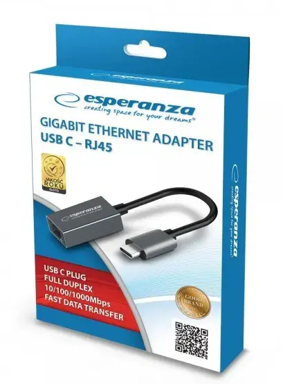Esperanza ENA102 USB Type C- RJ45 Adapter