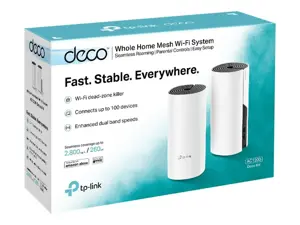 "TP-Link AC1200 Deco Whole Home Mesh Wi-Fi" sistema, balta, vidinė, LAN, maitinimas, WLAN, 0 - 40 °C, -40 - 70 °C, 10 - 90 %