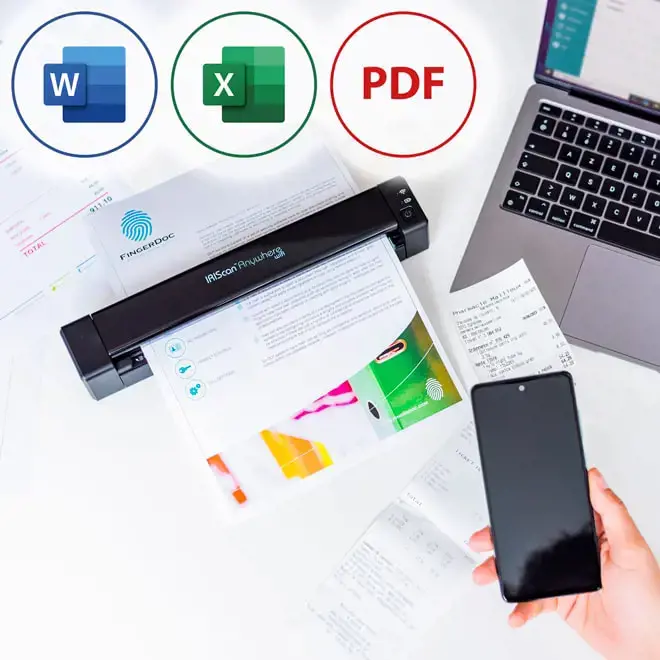 I.R.I.S. IRIScan Anywhere 6 Wifi, 215.9 x 279.4 mm, 1200 x 1200 DPI, 24 bit, 24 bit, 4 sec/page, 260 pages