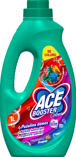 Dėmių valiklis ACE Colors, spalvotiems audiniams, 1 l New