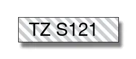 Brother TZeS121, TZ, 8 m, 1 vnt., lizdinė plokštelė, 9 mm