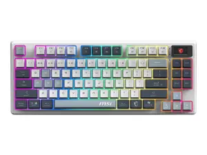 MSI FORGE GK600 TKL WIRELESS SKY | Gaming Keyboard | Wireless | Bluetooth | US | Mechanical Linear