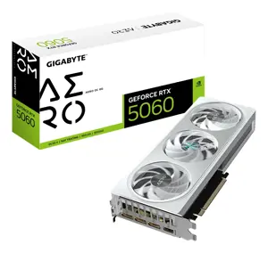 Vaizdo plokštė GIGABYTE GeForce RTX 5060 8 GB, GDDR7, GV-N5060AERO OC-8GD