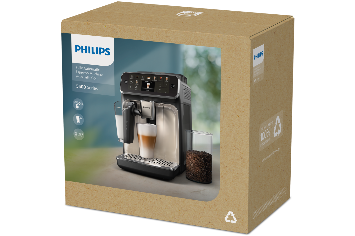 Kavos aparatas Philips EP5547/90, 1,8 litrai, 230 W, Juoda, Fully-auto