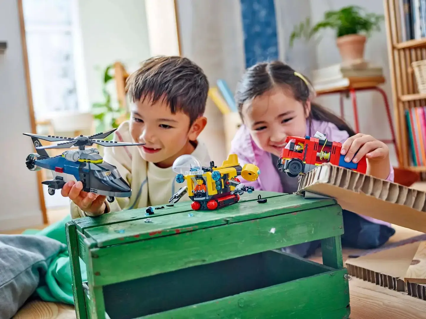 LEGO CITY 60462 Helicopter, Fire Truck and Submarine Remix