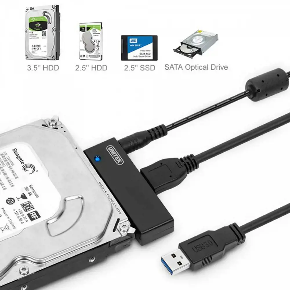 UNITEK Y-1039 Unitek keitiklis iš USB 3.0 į SATA 3,5/2,5 , Y-1039