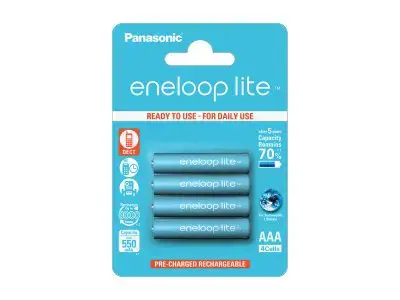 Panasonic Eneloop Lite AAA 550mAh rechargeable - 4 pcs