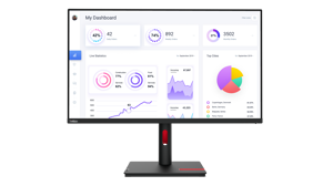 Lenovo ThinkVision T32p-30, 80 cm (31.5"), 3840 x 2160 pixels, 4K Ultra HD, LED, Black
