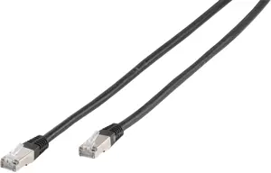 "Vivanco" tinklo kabelis CAT 6, 1 m, juodas (45315)