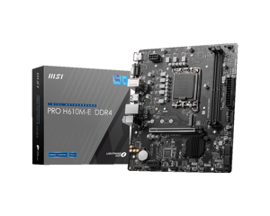 MSI PRO H610M-E DDR4, "Intel", LGA 1700, "Intel® Core™ i9", LGA 1700, DDR4-SDRAM, 64 GB