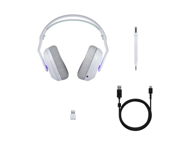 Logitech G522 Lightspeed Belaidės žaidimų ausinės, Bluetooth, Balta