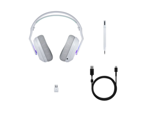Logitech G522 Lightspeed Belaidės žaidimų ausinės, Bluetooth, Balta