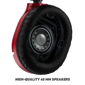 "Turtle Beach Recon 70" žaidimų ausinės, skirtos "Nintendo Switch", laidinės, žaidimų, 20 - 20000 Hz, 571,5 g, ausinės, juodos, raudonos spalvos