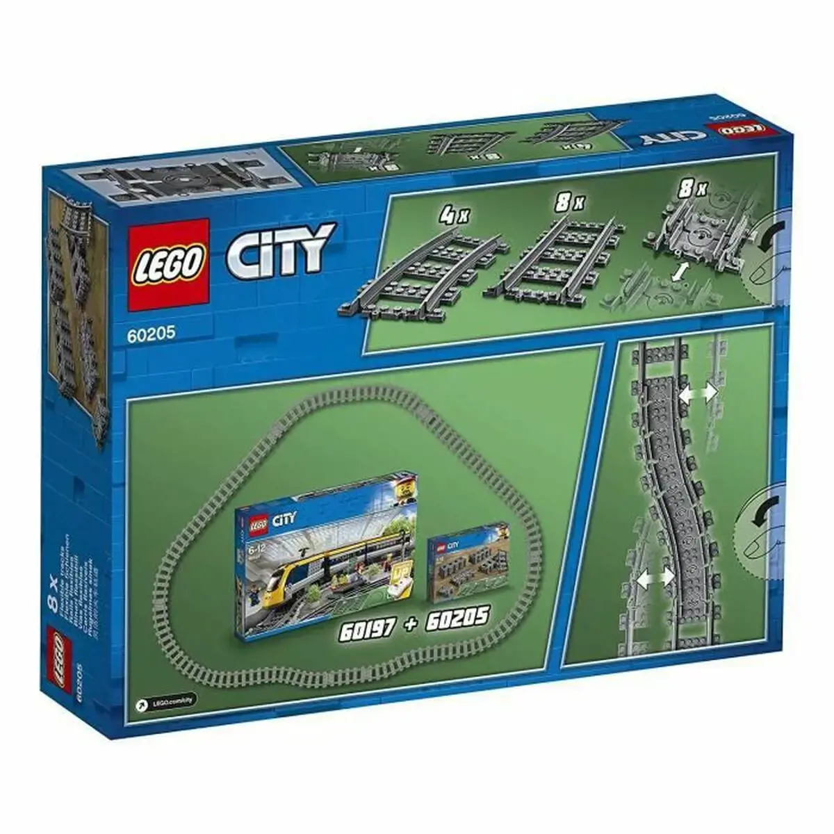 Lego žaidimų rinkinys City 60205 Rail Pack, 20 vnt.