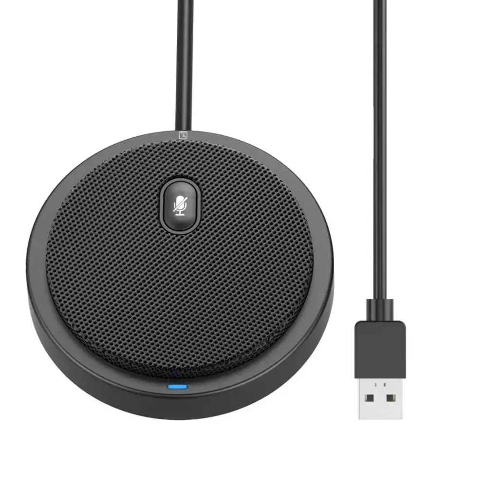 TECHLY Daugiakryptis USB konferencijų mikrofonas su nutildymo mygtuku