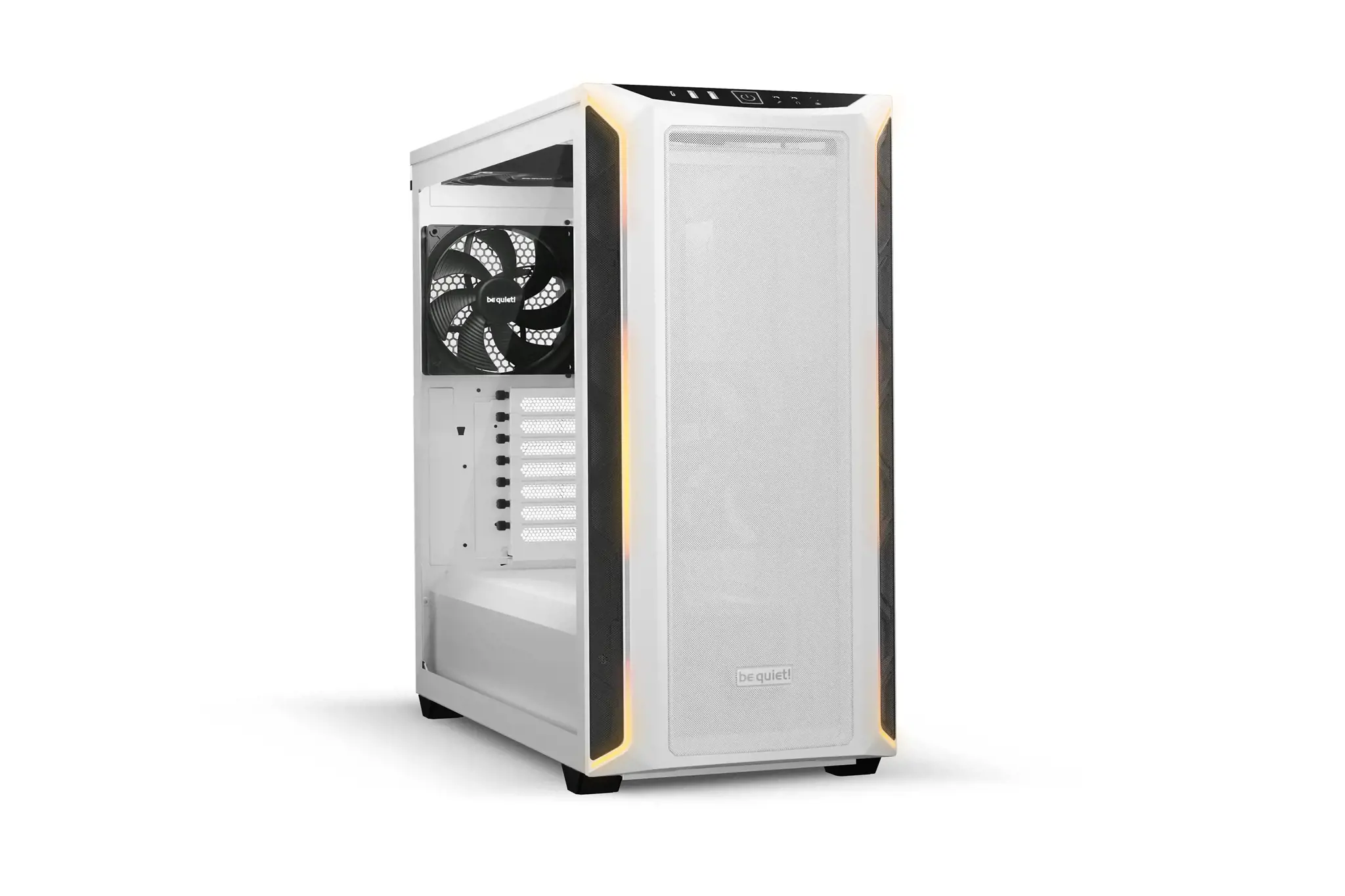Būkite tylūs! Shadow Base 800 DX White, Midi Tower, Kompiuteris, Balta, ATX, EATX, micro ATX, Mini-ITX, Akrilonitrilo butadieno stirenas (ABS), Plienas, Grūdintas stiklas, Multi