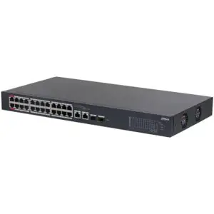 Komutatorius DAHUA CS4226-24ET-375 L2 tipas Staliniai/pedestaliniai PoE prievadai 24 375 W DH-CS422…